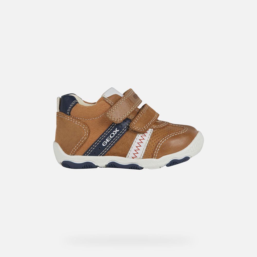 Geox Sneakers Brown New Balu Boy - Geox Baby Shoes - AZCBYT027